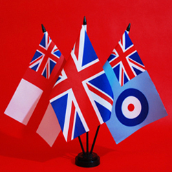 Table Flags RN United Kingdom RAF