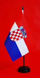 Croatia Table Flag 150mm x 230mm Adwareflags.com