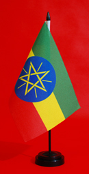 Ethiopia Table Flag 150mm x 230mm Adwareflags.com