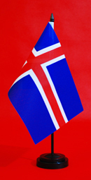 Iceland Table Flag 150mm x 230mm Adwareflags.com