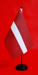 Latvia Table Flag 150mm x 230mm Adwareflags.com