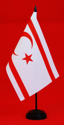 Northern Cyprus Table Flag 150mm x 230mm Adwareflags.com