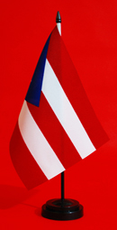 Puerto Rico Table Flag 150mm x 230mm Adwareflags.com